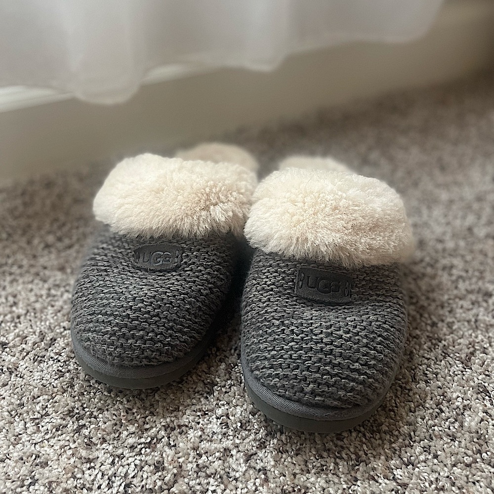 UGG Slippers in gray. Size US 9 women’s.